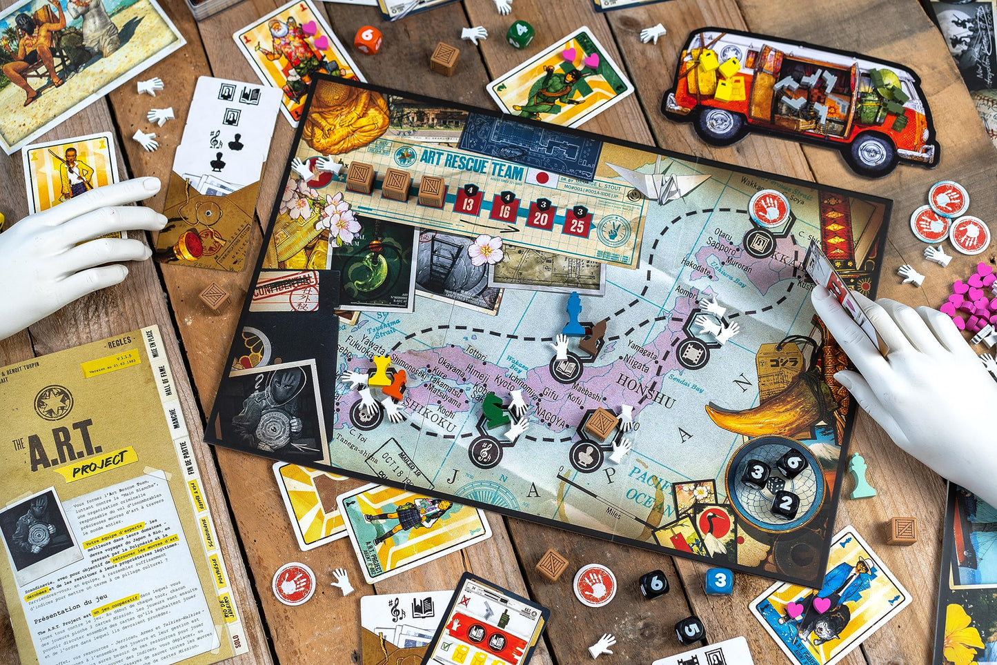 The A.R.T. Project | Cooperative Strategy Board Game | Card Drafting, Zone of Control Game | Coop and Solo Play for Adults and Teens | Ages 12+ | 1-6