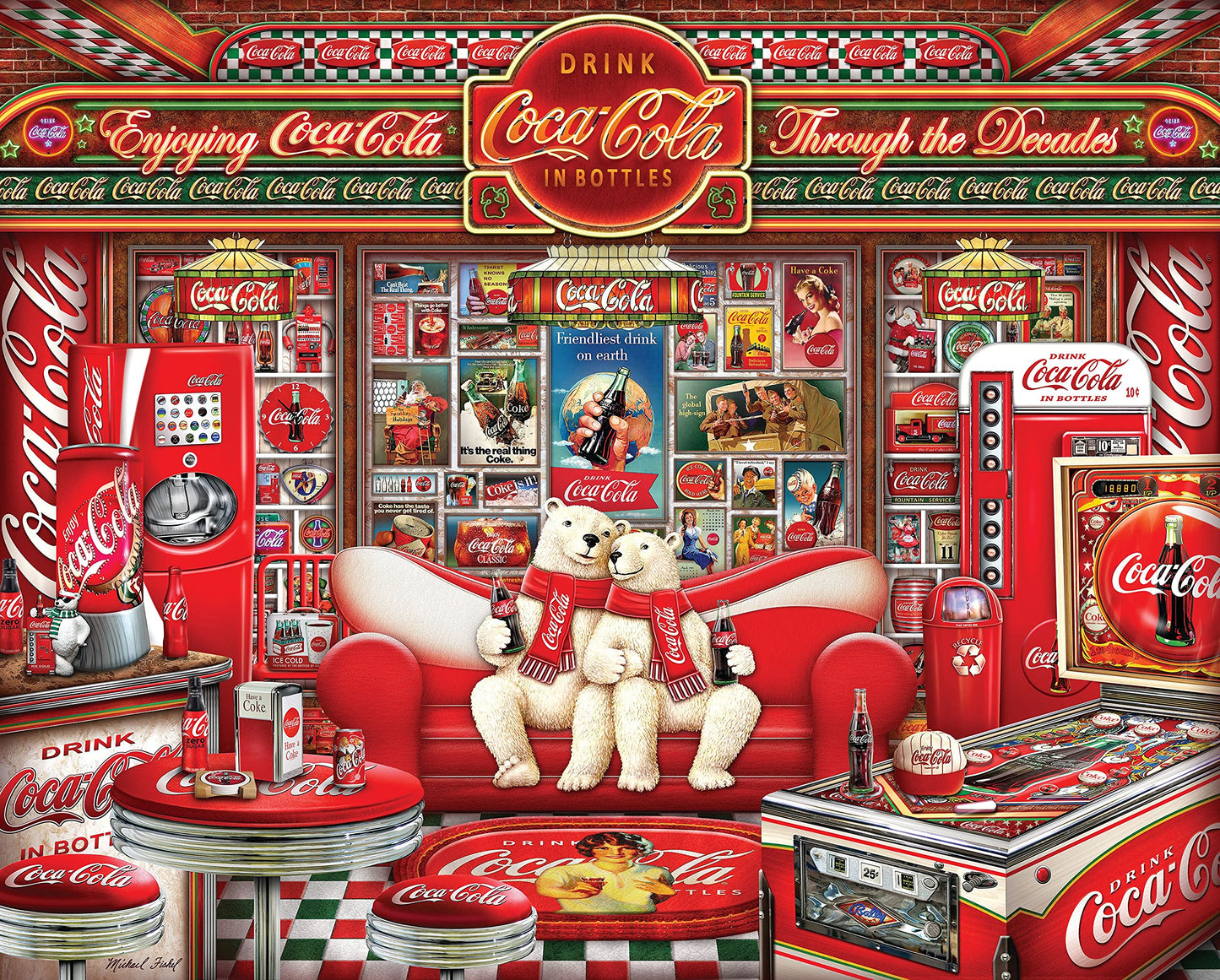 Springbok Coca-Cola Decades 1000 Piece Jigsaw Puzzle for Adults