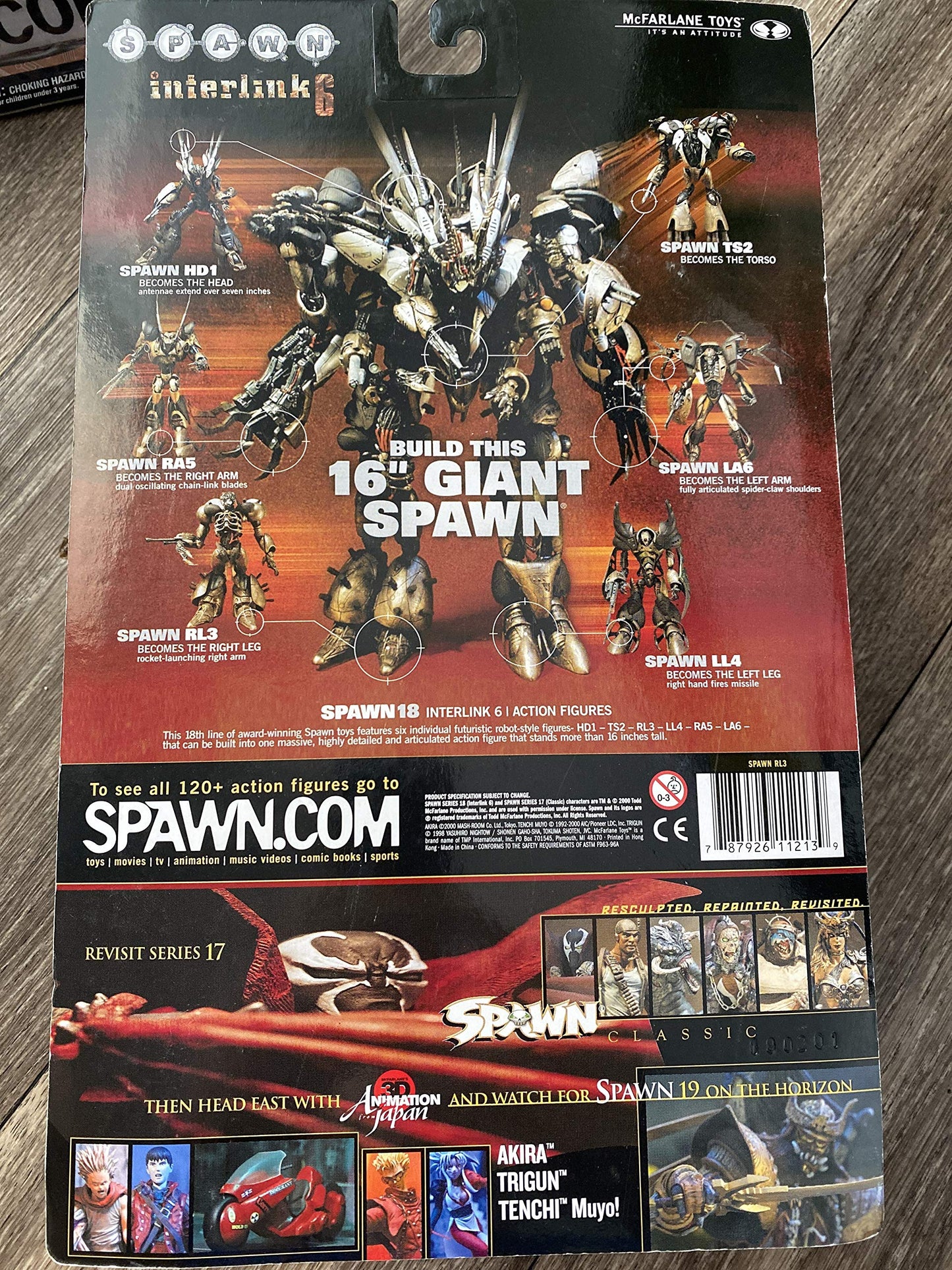 Spawn Series 18 Interlink 6 Right Leg RL3 of Giant Robot