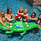 GoFloats GoPong Giant Party Gator Floating Alligator with Cooler and Cup Holders, Over 6 ft Long