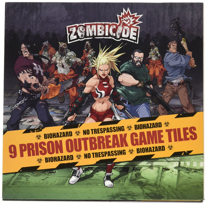 CMON Zombicide Season 2: Prison Outbreak 9 Double-Sided Game Tiles - Enhance Your Zombie Apocalypse Experience! Cooperative Strategy Game, Ages 14+