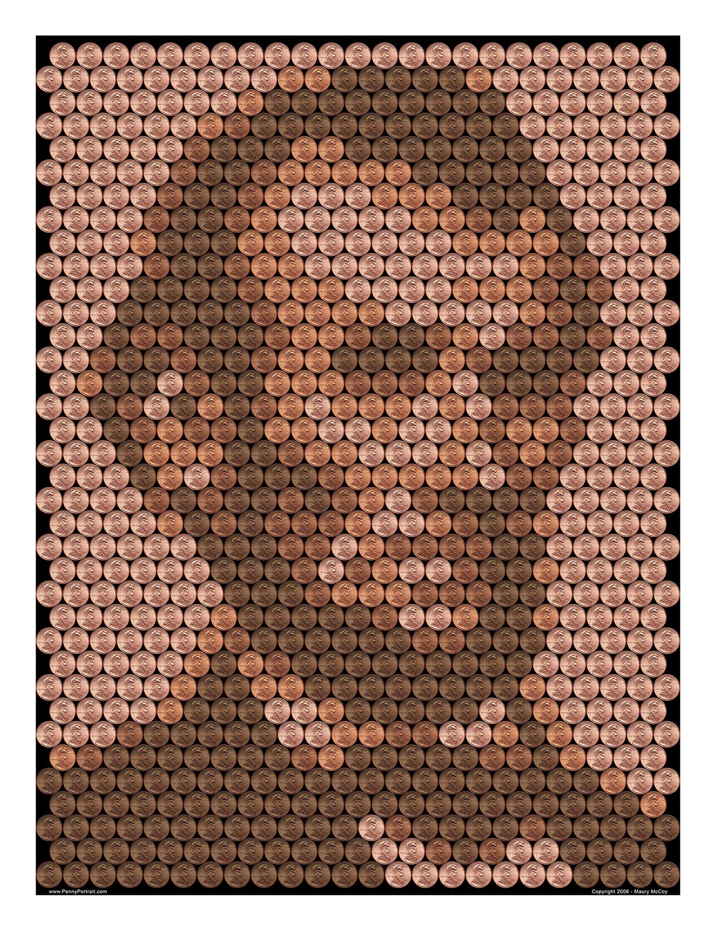 Penny Portrait Abraham Lincoln Kit - Unique DIY Craft Wall Art