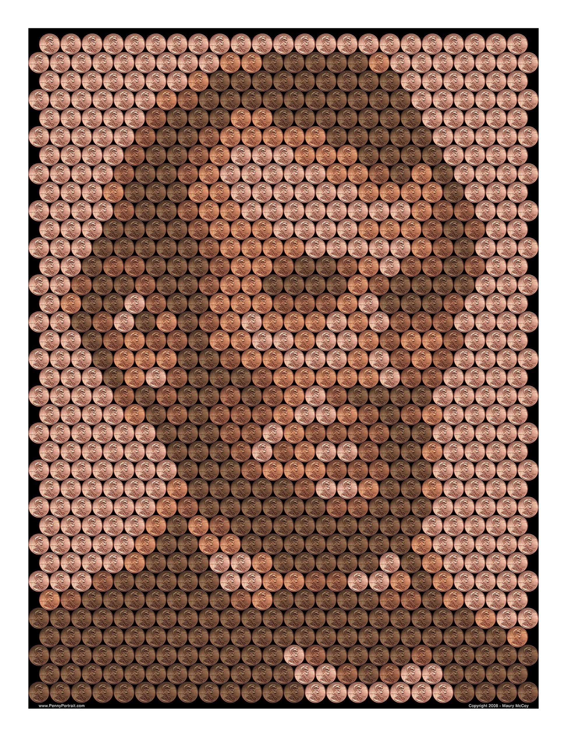 Penny Portrait Abraham Lincoln Kit - Unique DIY Craft Wall Art