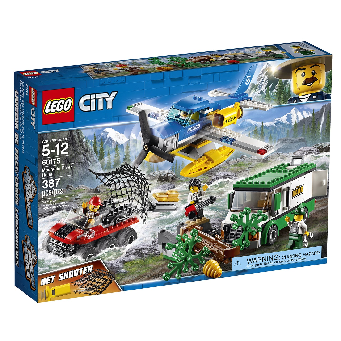 LEGO City Mountain River Heist 60175 Building Kit (387 Piece)