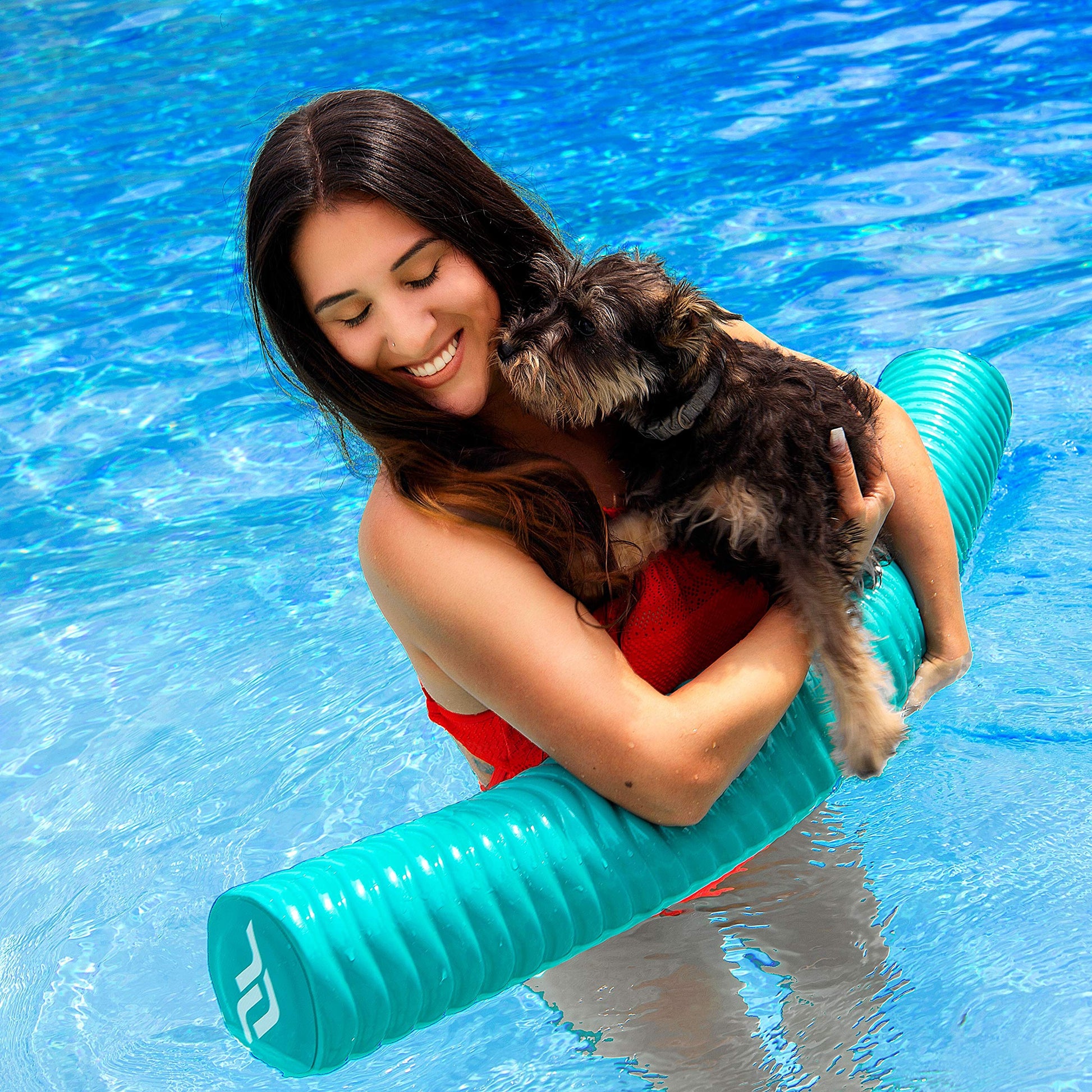 IMMERSA Jumbo Swimming Pool Noodles, Premium Soft Water-Based Vinyl Coating and UV Resistant Foam Noodles for Swimming and Floating, Lake Floats, Pool