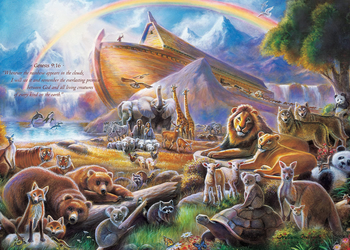 MasterPieces 500 Piece Jigsaw Puzzle for Adults, Family, Or Youth - Noah's Ark - 15"x21"