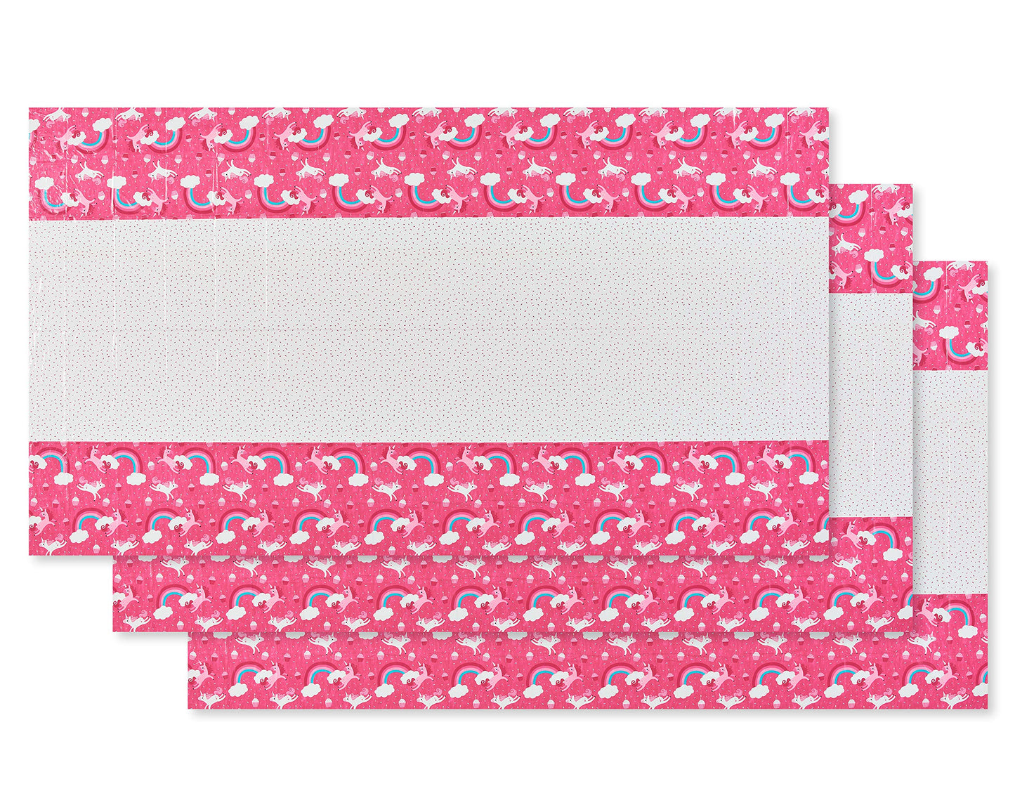 American Greetings Unicorn Party Supplies, Plastic Table Covers (3-Count, 54" x 96")