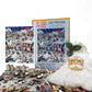 Wooden Jigs?w Puzzle for Adults - Uniquely Shaped Pieces - Made in The USA by FoxSmartBox - 263 Pieces - Christmas eve at Yapp's Crossing