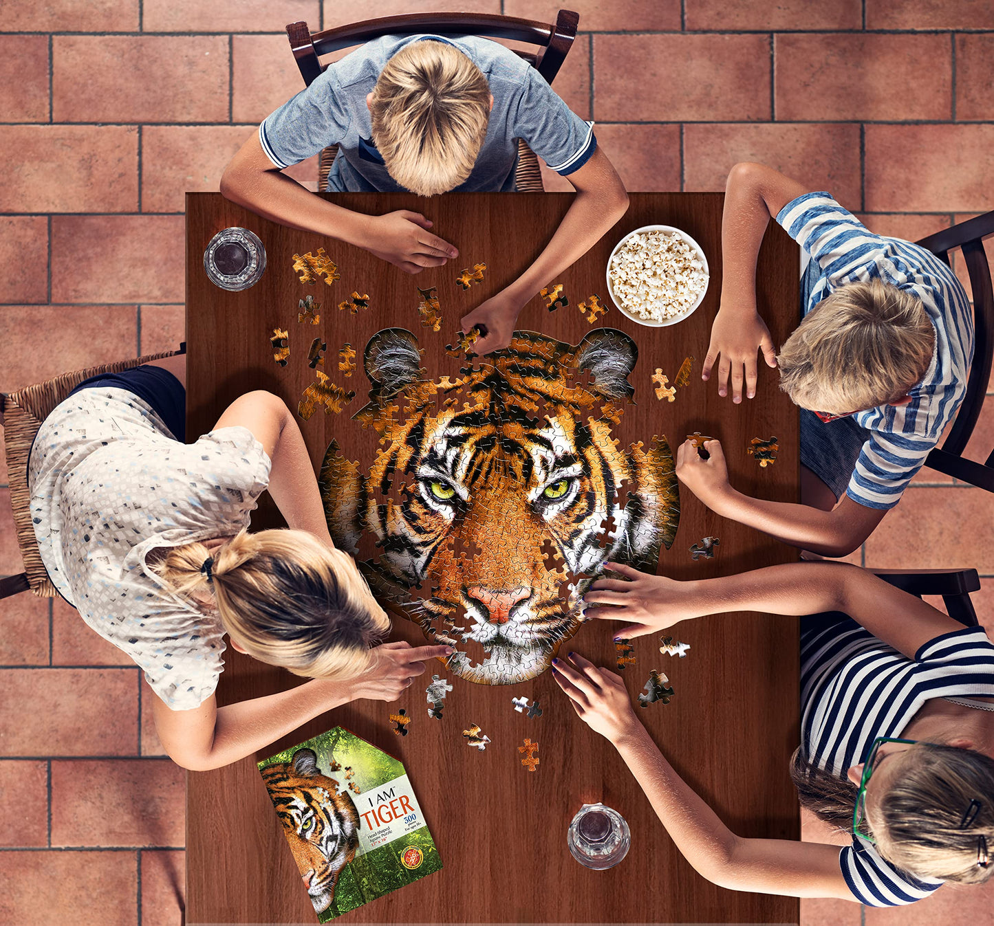 e11even Madd CAPP Puzzles - I AM Tiger - 300 Pieces - Animal Shaped Jigsaw Puzzle, 6011