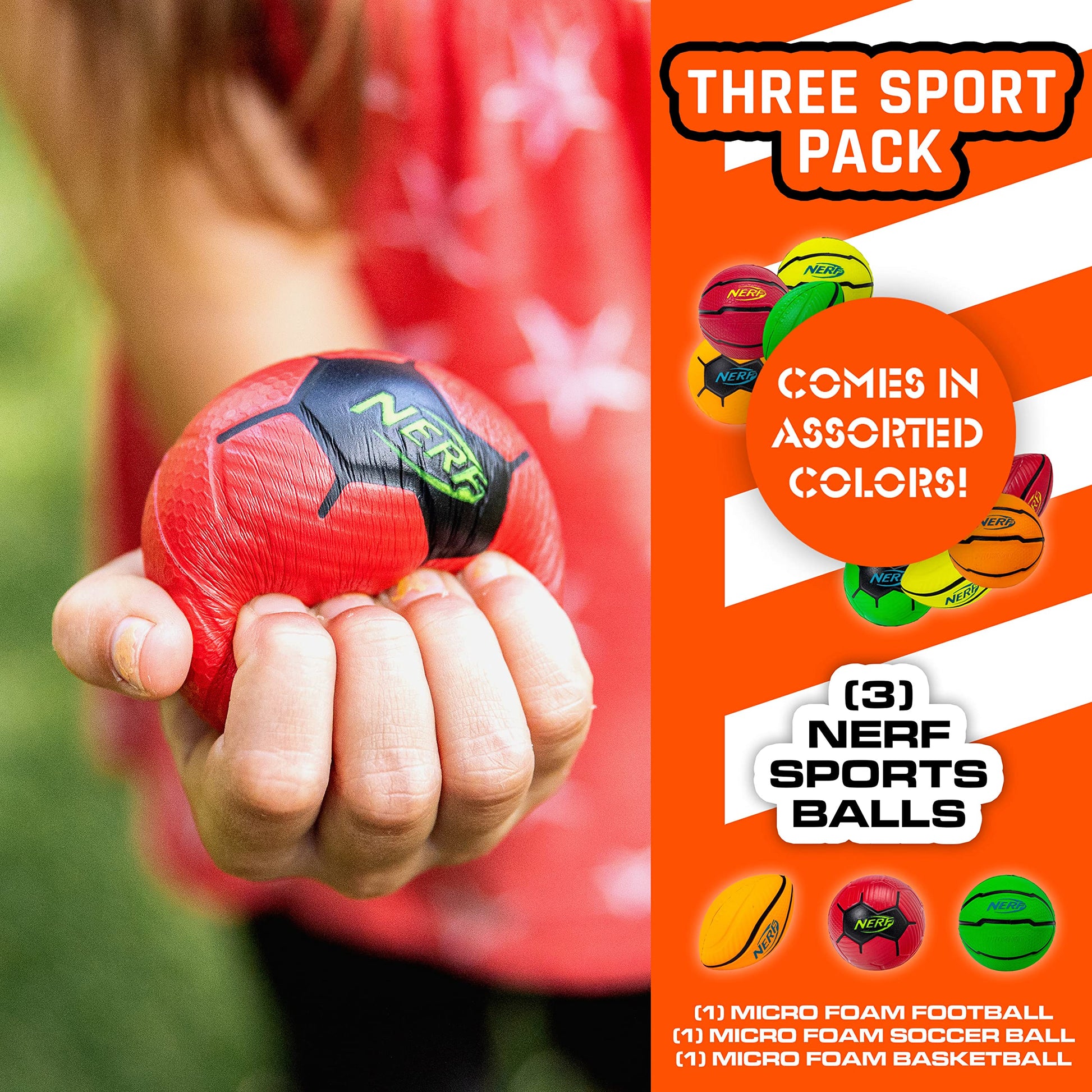 Franklin Sports NERF Micro Foam Sports Ball Set