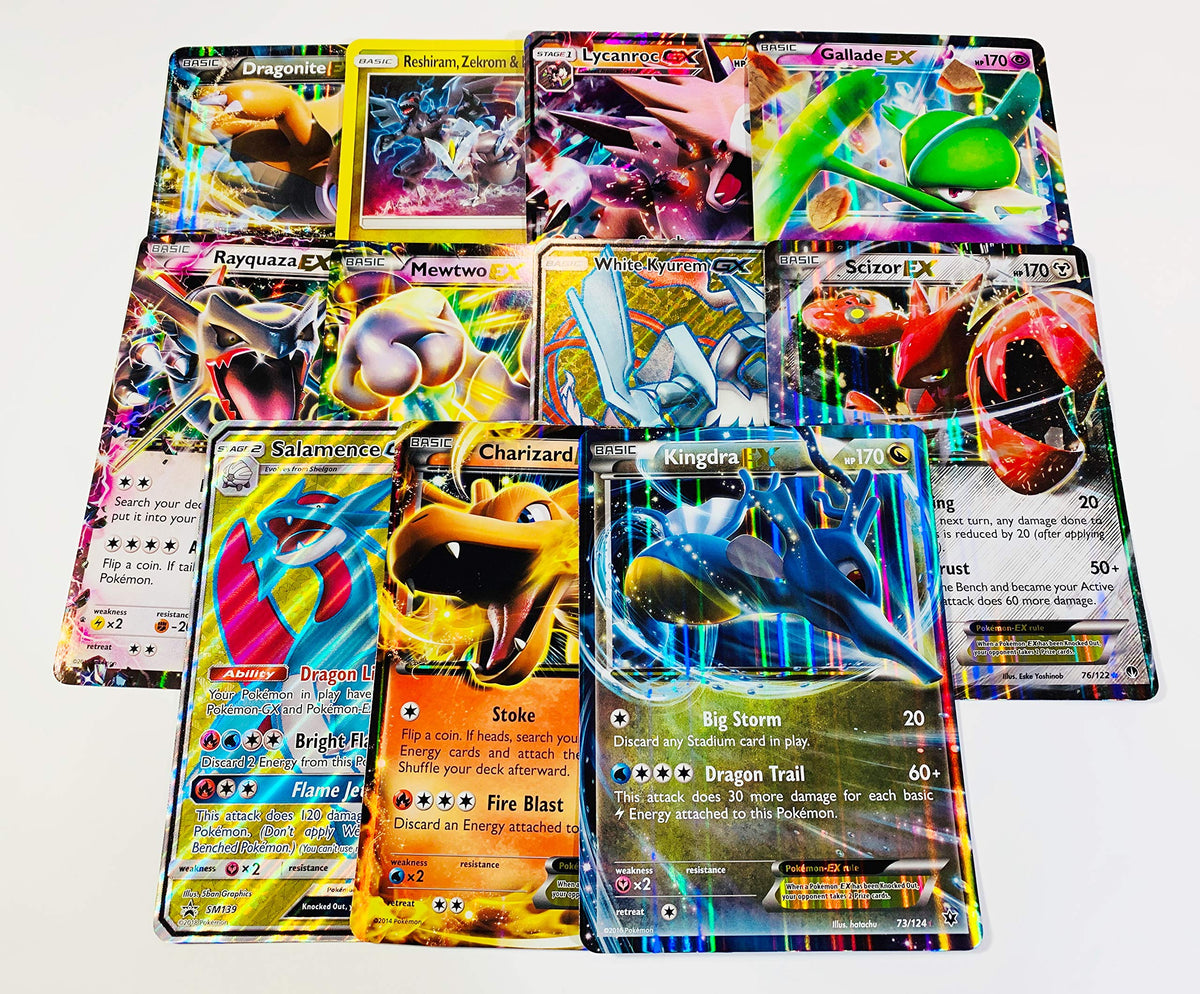 5 Oversized Jumbo Pokemon Cards in TOP LOADERS! EX GX Legendary Full Art Untapped Games
