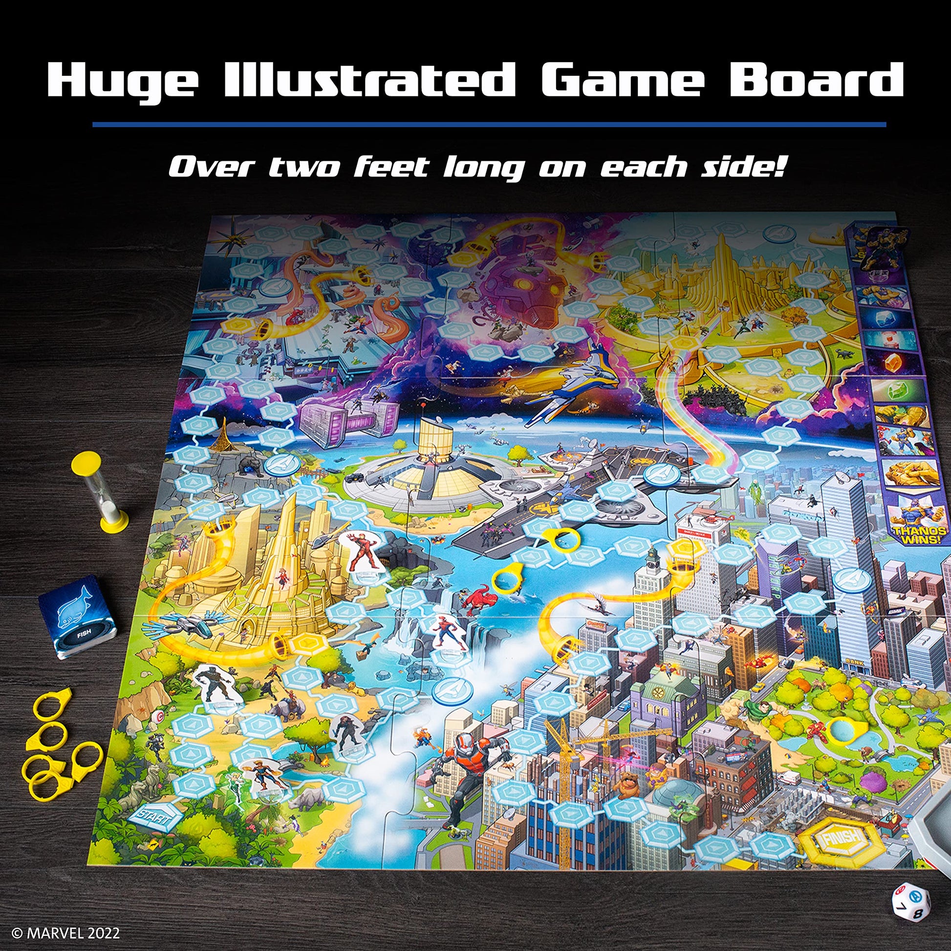 Ravensburger Marvel Eye Found It! Board Game - Engaging Puzzle Game for Kids and Adults | Features Beloved Marvel Characters | Encourages Memory