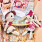 LEVLOVS Cat in shoebox with Mouse Purse Linen Doll