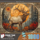 Prime Time Puzzles Adult Jigsaw Puzzle 1000 Piece Bull Elk Forest