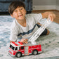 Sunny Days Entertainment Maxx Action 12’’ Large Fire Truck - Lights and Sounds Vehicle with Extendable Ladder | Motorized Drive and Soft Grip Tires |