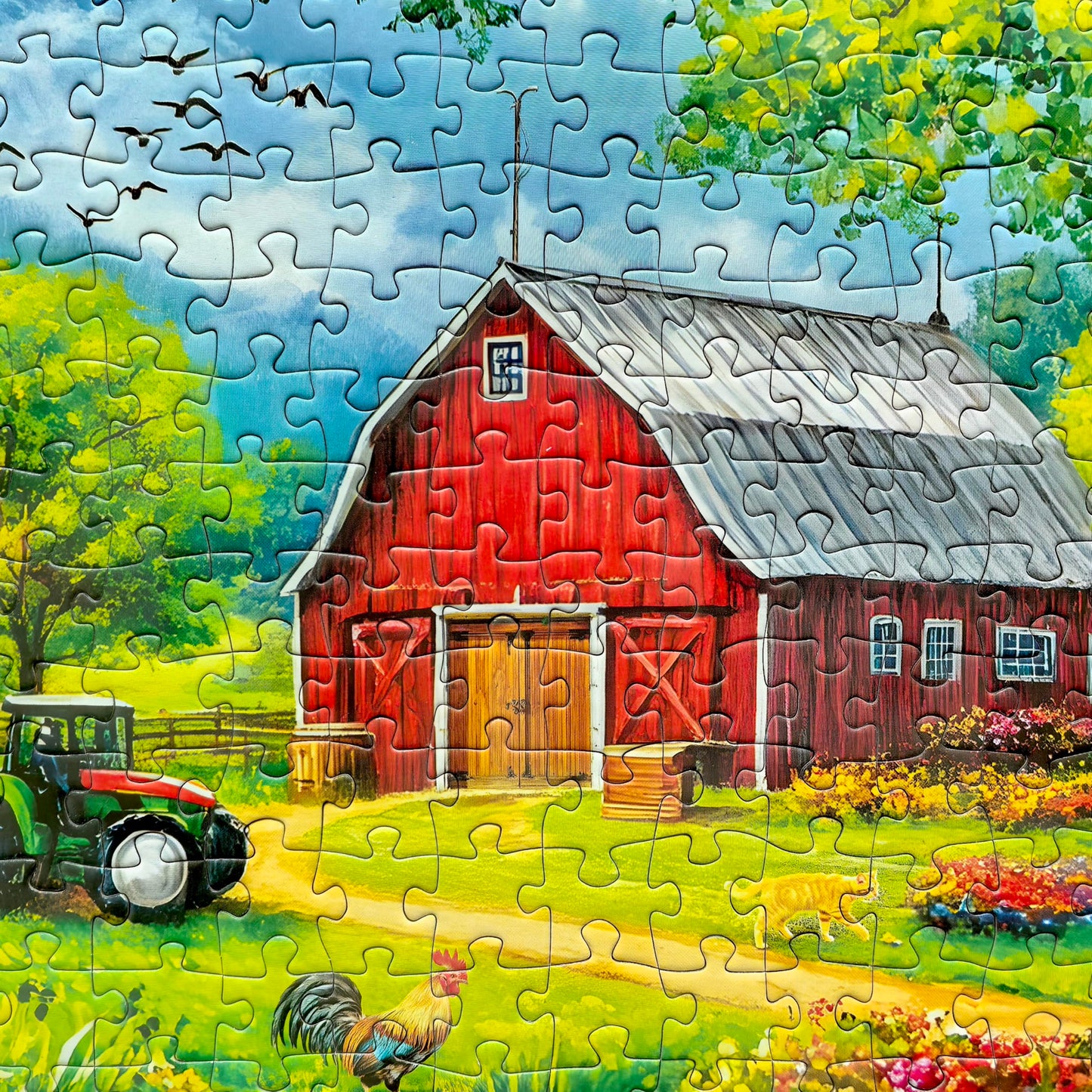 500 Piece Puzzle for Adults - Jigsaw Puzzles - Spring Farm