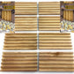 Matty's Toy Stop Deluxe Solid Wood Domino Trays (4 Count) Game Bundle - 2 Pack (8 Trays Total)