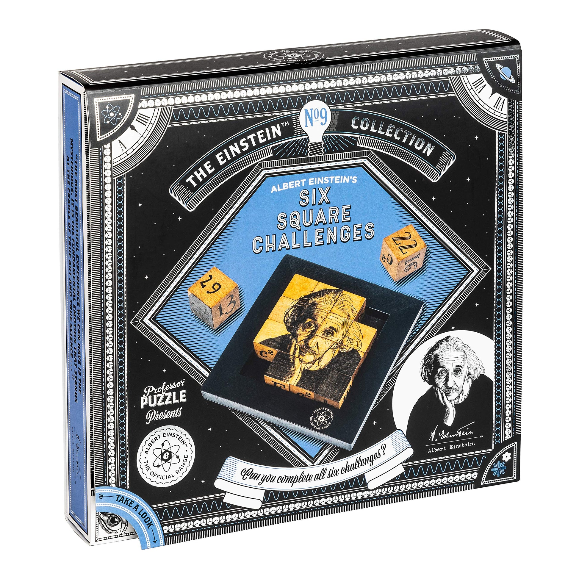 The Einstein Collection Six Square Challenges - Tricky Puzzle Set - 3D Brain Teaser Puzzles by Professor Puzzle.