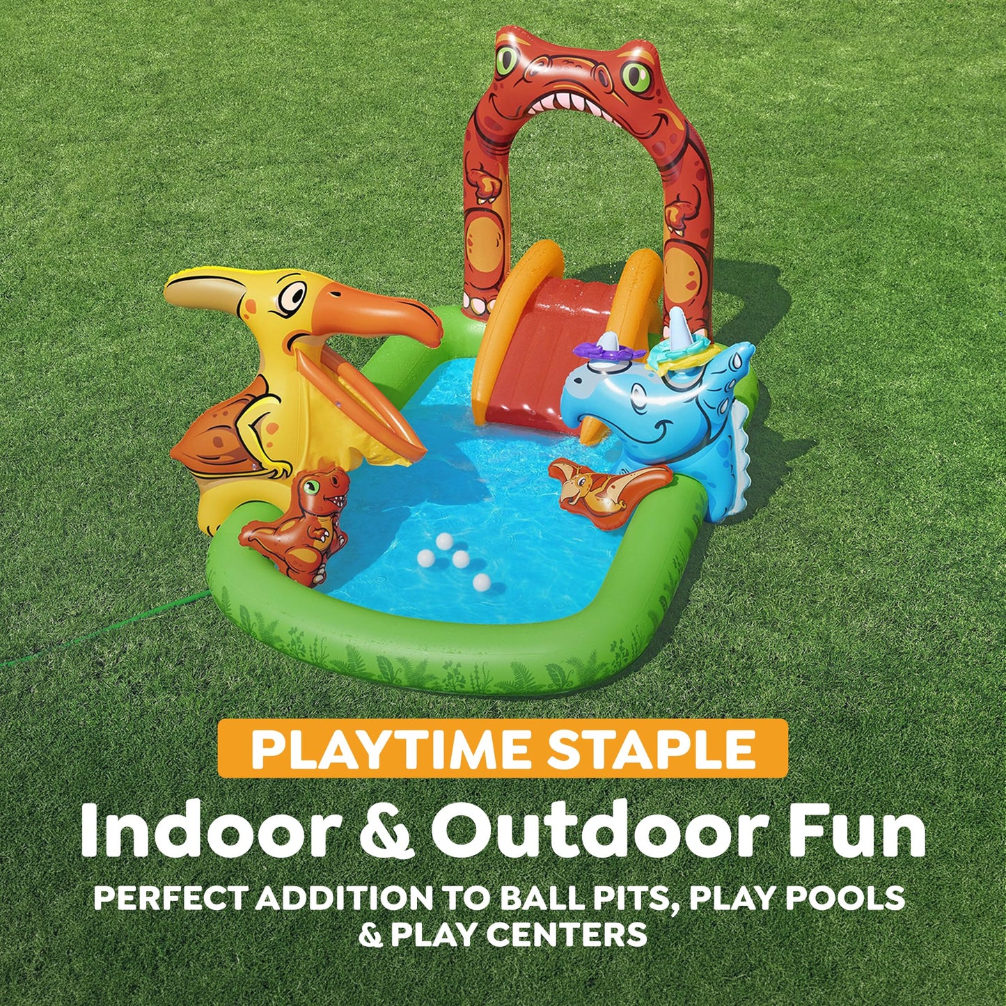Bestway 250 Ball Pit Balls, White, 2.3" Play Balls, for Ages 1+