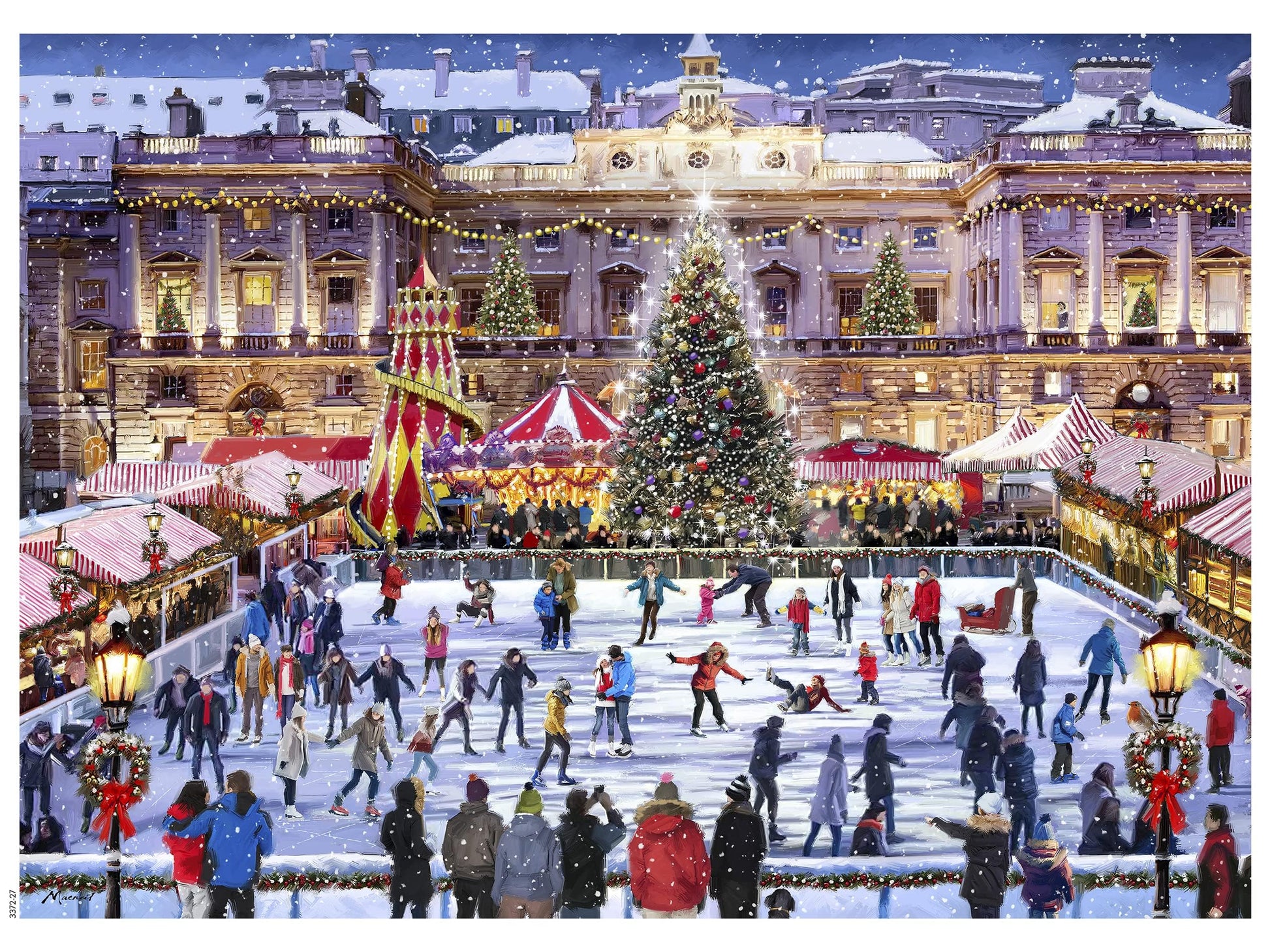 Ceaco - Winter Skating - 1000 Piece Christmas Jigsaw Puzzle