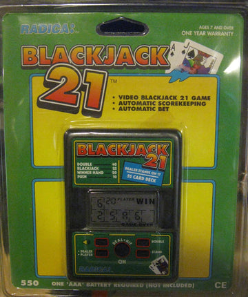 Video Blackjack 21 Electronic Handheld Game (Vintage) By: Radica