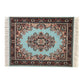 Set of 4 Dollhouse Area Rugs - Miniature Carpet Accessories for Doll Houses, 6 x 4 Inch Rectangular Floor Décor, Oriental Style