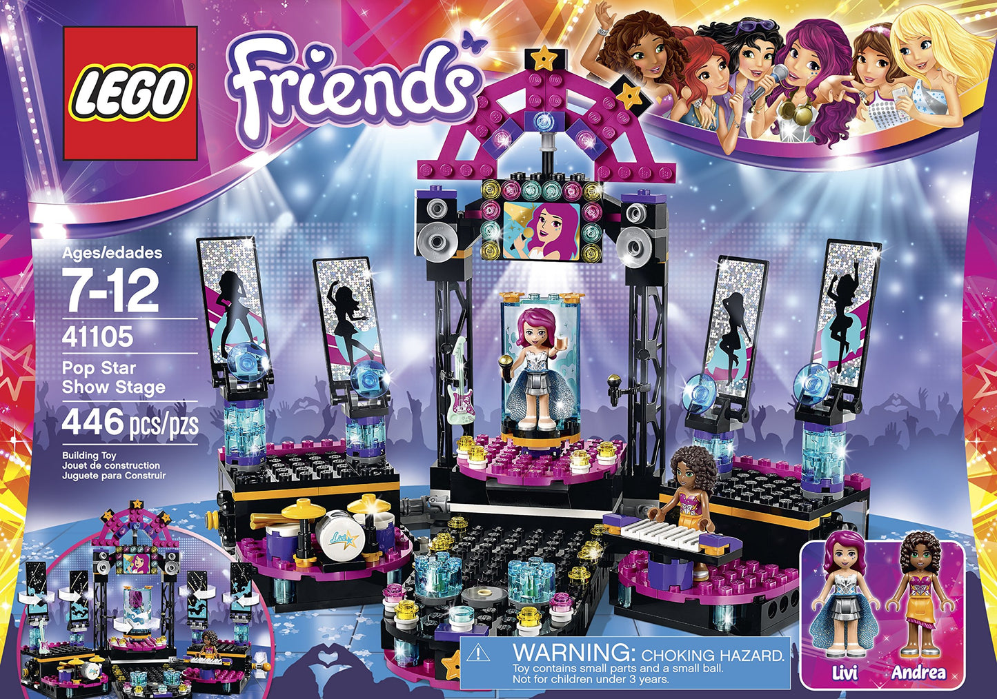 LEGO Friends 41105 Pop Star Show Stage Building Kit
