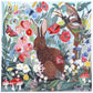 eeBoo 1000 Piece Puzzle - Poppy Bunny Jigsaw Puzzle for Adults, Square 23" x 23" Made with Recycled Board & Vegetable-Based Ink