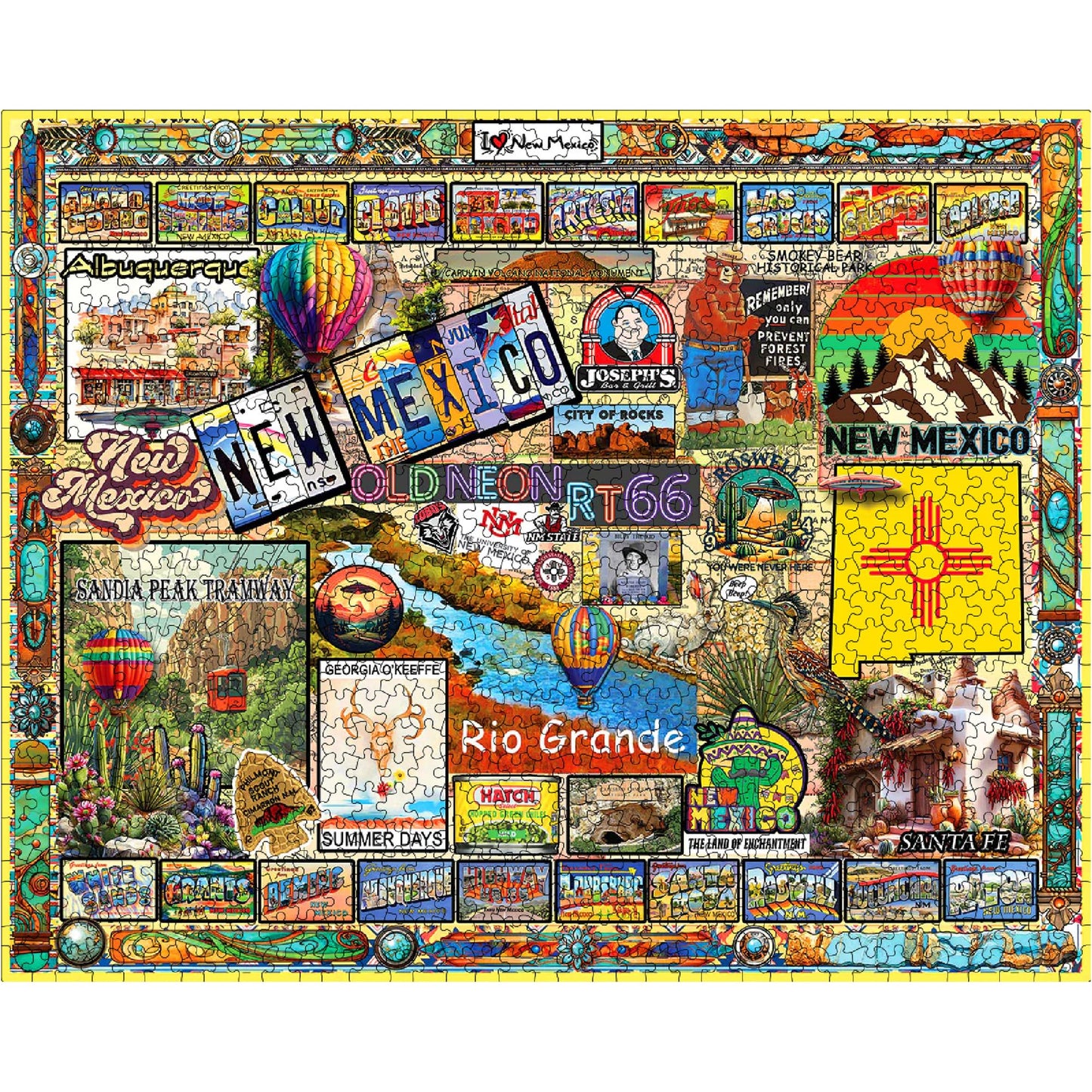 White Mountain 1000 Piece Jigsaw Puzzle, I Love New Mexico