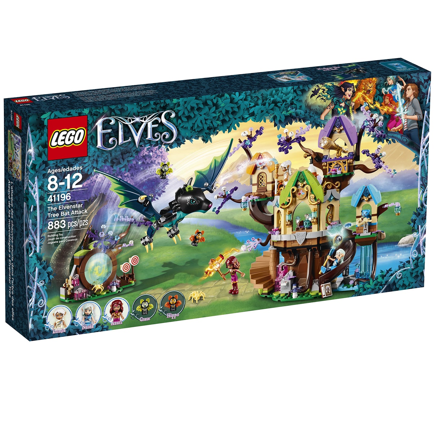 LEGO Elves The Elvenstar Tree Bat Attack 41196 Building Kit (883 Piece)