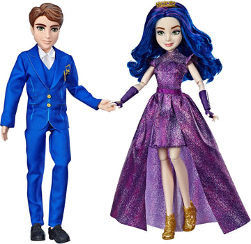 Disney Descendants 3 Royal Couple Engagement, 2-Doll Pack Mal & Ben with Fashions & Accessories