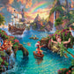 Ceaco - 4 in 1 Multipack - Thomas Kinkade - Disney Dreams Collection - Tangled, Sleeping Beauty, Peter Pan, & Mickey and Minnie - (4) 500 Piece Jigsaw