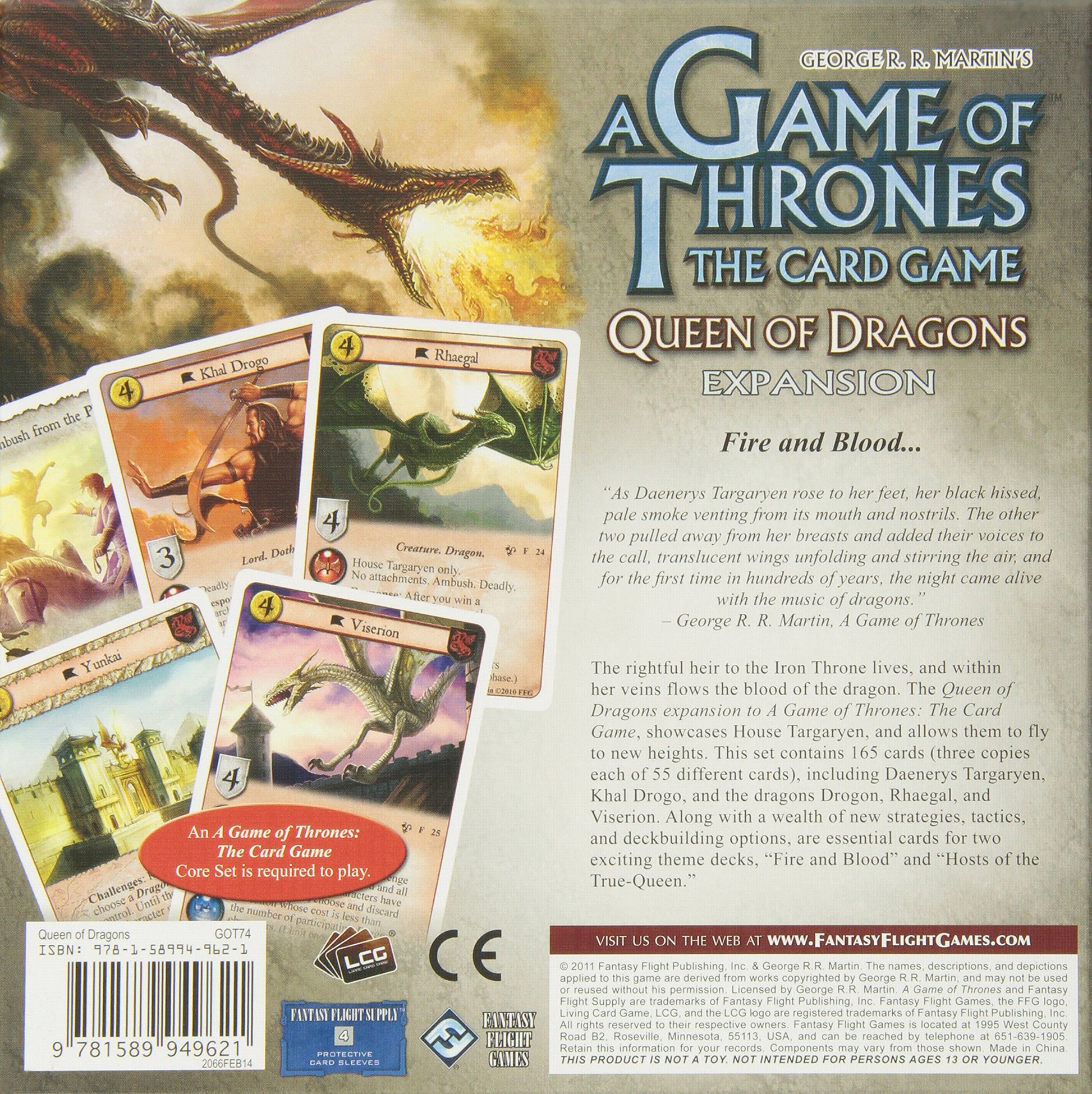 A Game of Thrones: The Card Game - Queen of Dragons Chapter Pack