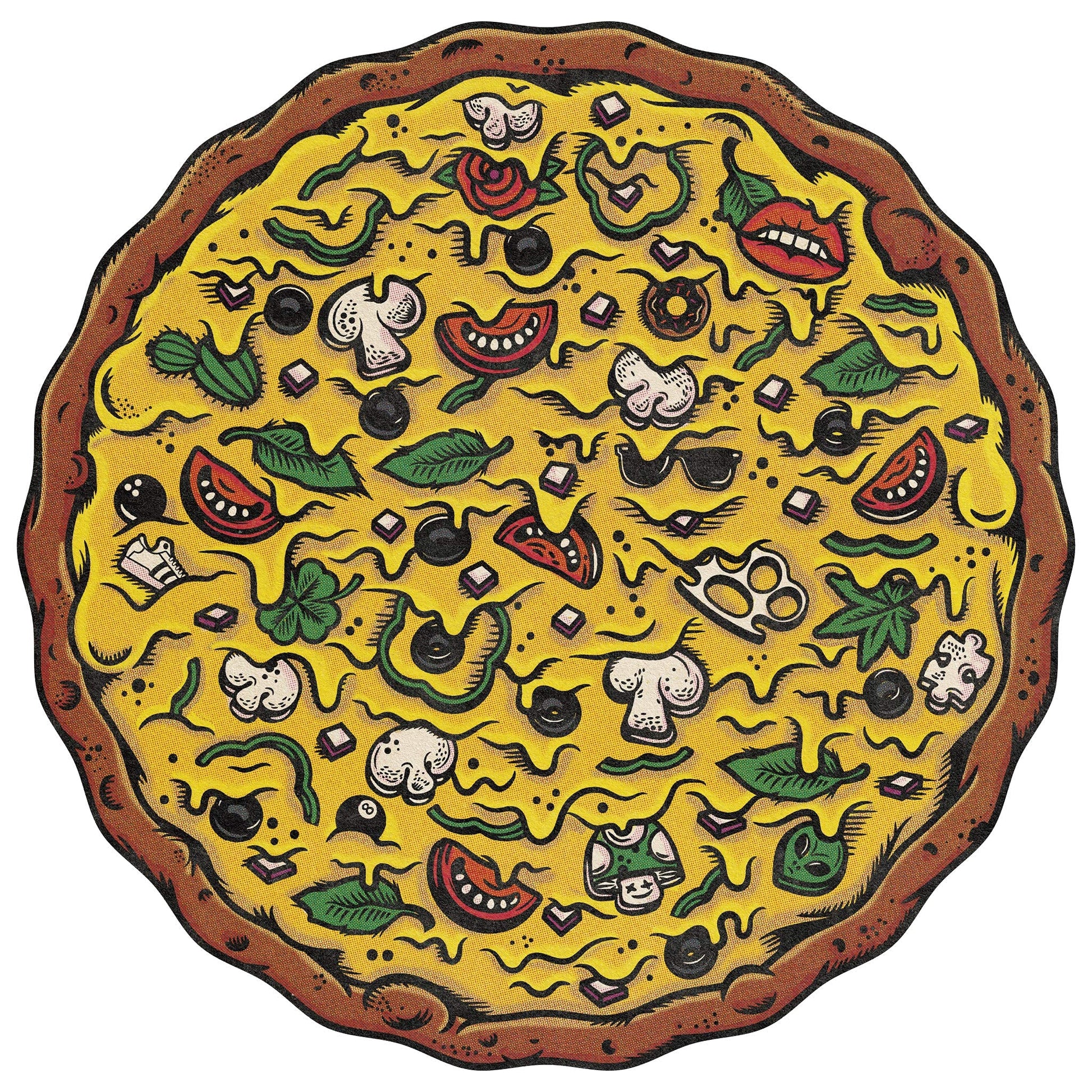 Stellar Factory Pizza Puzzles Veggie Supreme, 550-Piece Puzzle, 20"
