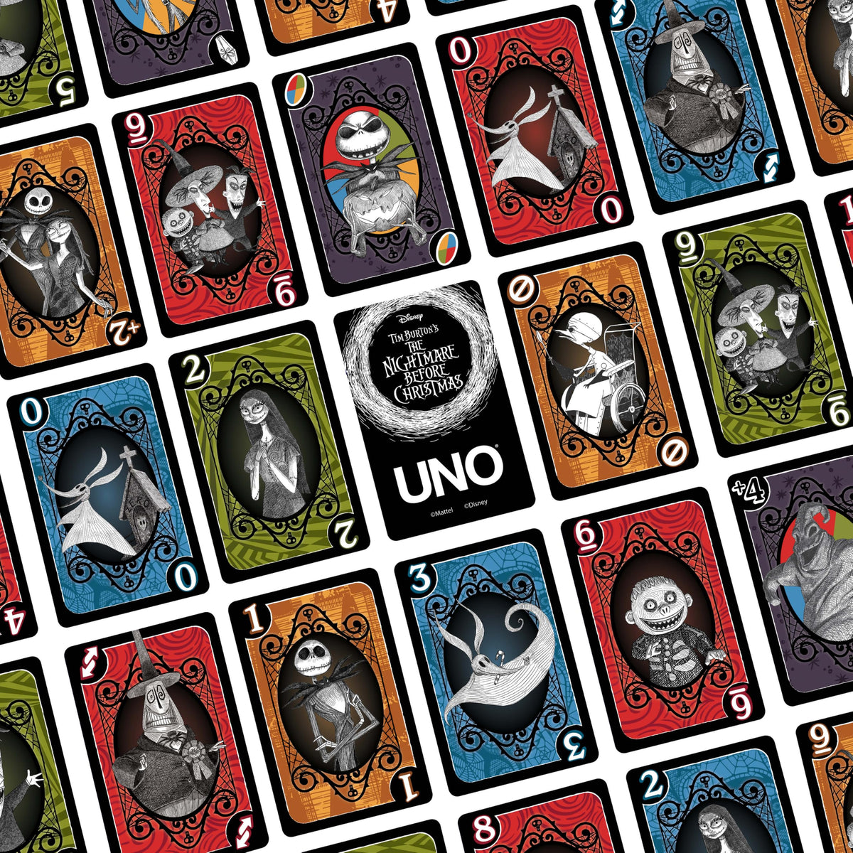 Mattel Games UNO Fandom Tim Burton's The Nightmare Before Christmas