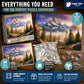 Prime Time Puzzles Adult Jigsaw Puzzle Foggy Mountain 1000 Piece