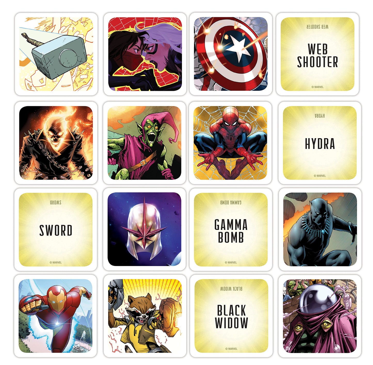 USAopoly Marvel Codenames | Based On The Hit Social Word Game Codenames | Relive Memorable Moments From The Marvel Comic Universe | Fun Board Game