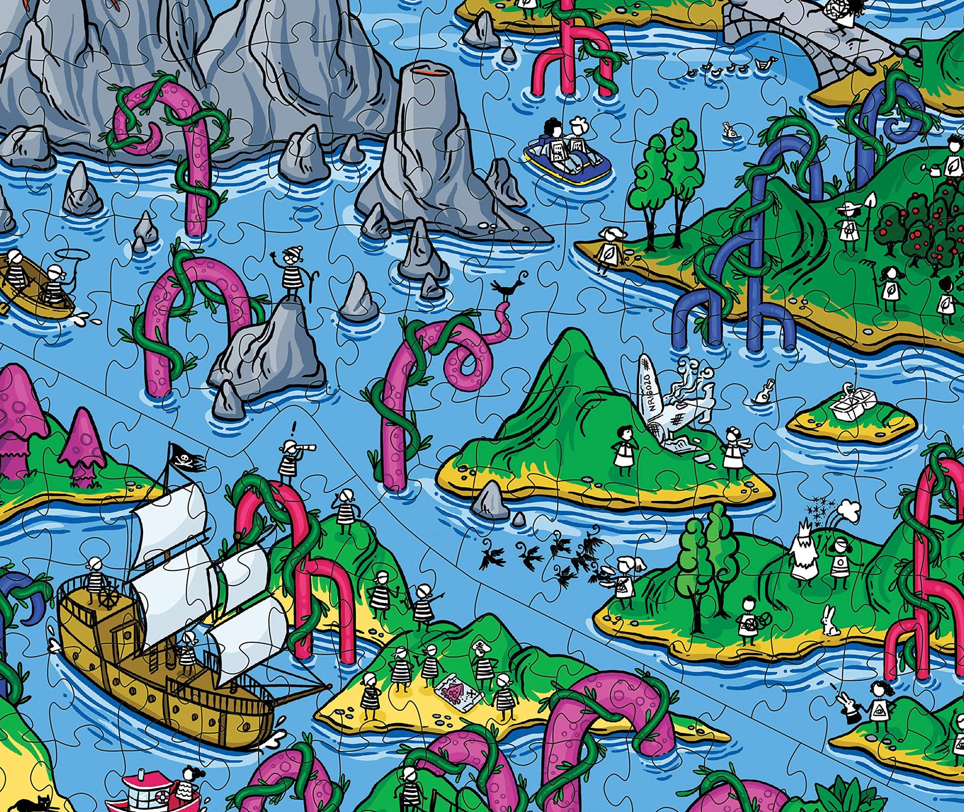The Happy Isles • 1000-Piece Puzzle by The Magic Puzzle Company • Series 1