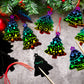 JOYIN 72 Pcs Christmas Scratch Art Ornaments, Rainbow Color Scratch Paper Off Craft Kit Includes Xmas Tree, Christmas Hanging Ornament for Kids