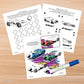 Hot Wheels Party Favors & Coloring Book - Officially Licensed by Imagine Ink