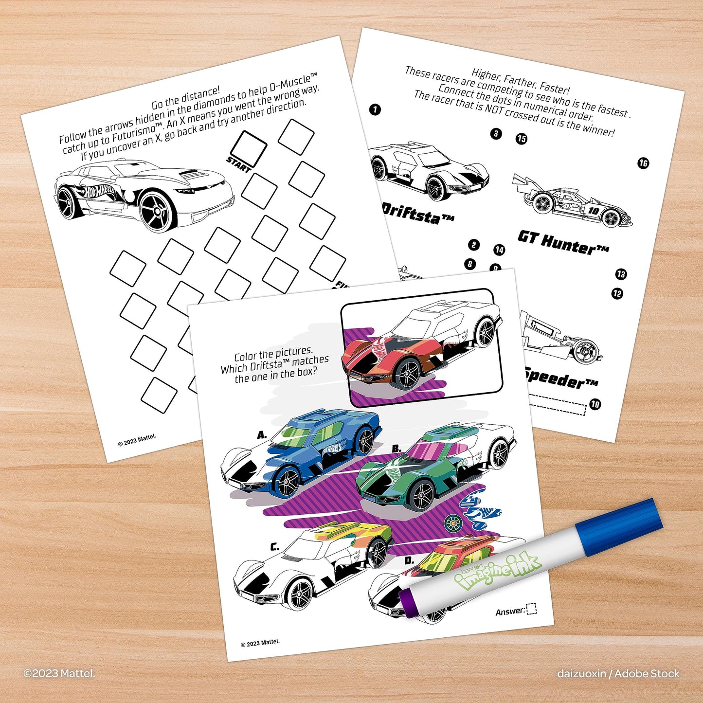 Hot Wheels Party Favors & Coloring Book - Officially Licensed by Imagine Ink