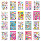 Just My Style 1100 Vinyl Sticker Book, Sparkly Spiral Bound Book With Positivity Quotes, Tie Dye Stickers, Sweet Treats & More, Great For Back
