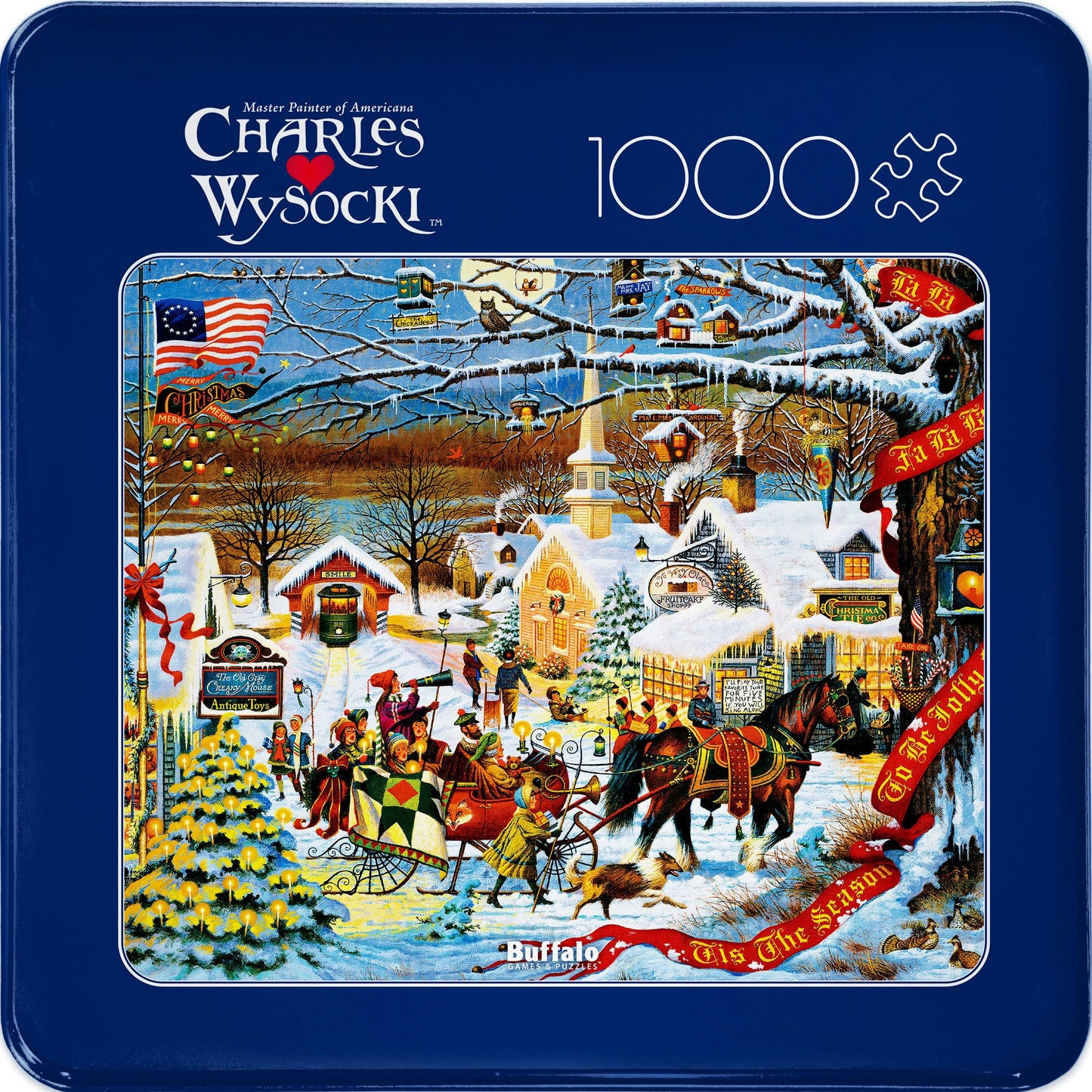 Buffalo Games - Charles Wysocki Small Town Christmas - 1000 Piece Puzzle