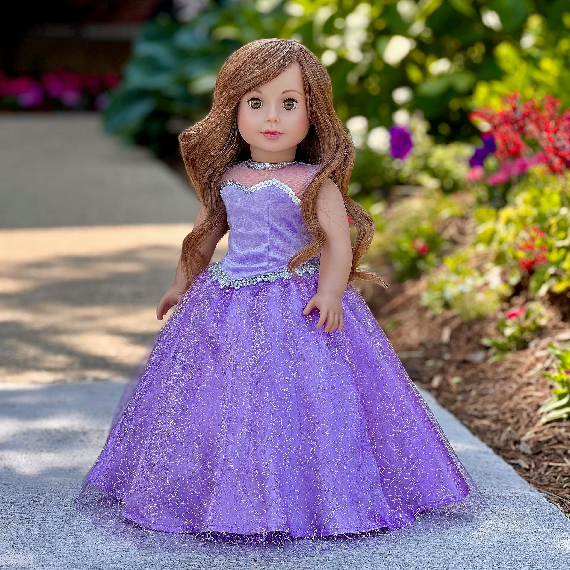 Misty Lilac - 2 Piece Outfit for 18 inch Dolls - (Doll NOT Included)