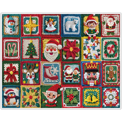 White Mountain 1000 Piece Jigsaw Puzzle Winter Holiday, Christmas Crochet