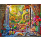 White Mountain 1000 Piece Jigsaw Puzzle Scenic Spring, Country Breakfast