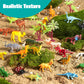 JOYIN 69 Pcs Small Animal Figures, Mini Jungle Toy Set with Sensory Bin, Realistic Wild Forest Playset, Zoo, Ocean, Farm Animals Figurines, Dinosaur