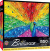 Baby Fanatics MasterPieces 550 Piece Jigsaw Puzzle for Adults, Family Or Kids - Peacock Delight - 18"x24"