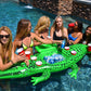 GoFloats GoPong Giant Party Gator Floating Alligator with Cooler and Cup Holders, Over 6 ft Long