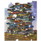 TDC Games Classic Car Puzzle Fabulous 50s Junkpile - 1000 Piece Vintage Jigsaw Puzzle for Adults